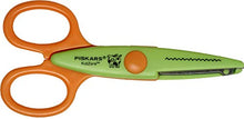Carica l'immagine nel visualizzatore di Gallery, Fiskars Set di forbici decorative per bambini, 6 pezzi, Inclusa custodia per... - Ilgrandebazar
