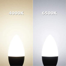 Carica l'immagine nel visualizzatore di Gallery, Lampadine a LED E14 Candela, 5W Equivalenti a 40W, C37 6500K-6Pezzi