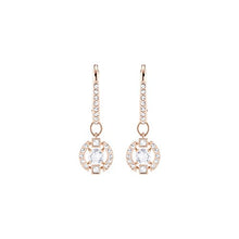 Carica l'immagine nel visualizzatore di Gallery, Swarovski Orecchini Sparkling Dance Round, Cristallo Bianco, Placcati Nella... - Ilgrandebazar