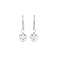 Carica l'immagine nel visualizzatore di Gallery, Swarovski Orecchini A Buco Sparkling Dance Round, Cristallo Bianco, Rodiati,... - Ilgrandebazar