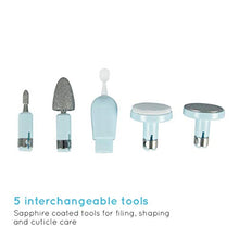 Carica l'immagine nel visualizzatore di Gallery, Homedics Manicure e Pedicure Portatile con 5 Accessori Professionali e 2... - Ilgrandebazar