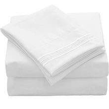 Carica l'immagine nel visualizzatore di Gallery, Veeyoo - Set biancheria da letto con tessuto Singolo (99 cm × 190 cm), Bianca