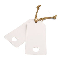 Carica l'immagine nel visualizzatore di Gallery, 100 PCS Etichette Regalo Bianche,Etichette in Carta da 4,5 cm x 9,5 bianco - Ilgrandebazar