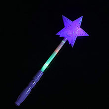 Carica l'immagine nel visualizzatore di Gallery, STOBOK Bacchette magiche Luminose LED Forma Stelle Bacchetta Come mostrato