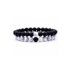 Carica l'immagine nel visualizzatore di Gallery, Andy &amp; C Bracciale Uomo 2 pezzi Con Pietre Naturali Braccialetto Scatola... - Ilgrandebazar