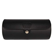 Carica l'immagine nel visualizzatore di Gallery, Organizer per orologi in pelle vegana di Case Elegance Nero