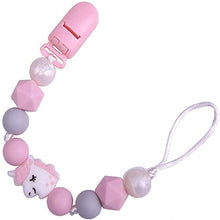 Carica l'immagine nel visualizzatore di Gallery, PREMYO Catenella Portaciuccio Bimba Unicorno – Perle di One Size, Rosa