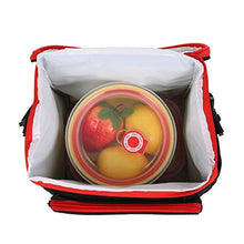 Carica l'immagine nel visualizzatore di Gallery, Esonmus Borsa Termica Pranzo, Borse Frigo Piccola Cibo Alimentazione Rosso