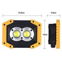 Carica l'immagine nel visualizzatore di Gallery, flintronic LED Portatile, 20W&amp;1500LM Ricaricabile con Batteria #1 Giallo - Ilgrandebazar