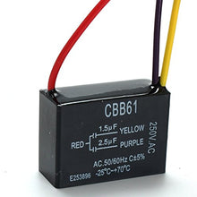 Carica l'immagine nel visualizzatore di Gallery, LaDicha Cbb61 1.5 Uf + 2.5 3 Legare 250Vac Ventilatore A Soffitto...
