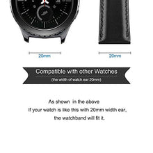 Carica l'immagine nel visualizzatore di Gallery, iBazal 20mm Cinturino Pelle Rilascio Rapido Cuoio Bracciale - Nero - Ilgrandebazar