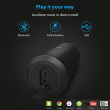 Carica l'immagine nel visualizzatore di Gallery, Zamkol 24W Cassa Altoparlante Bluetooth, IPX6 Portatile Wireless Speaker Nero - Ilgrandebazar
