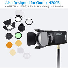 Carica l'immagine nel visualizzatore di Gallery, Godox AK-R1 Kit di accessori con adattatore S-R1 testa rotonda per flash...