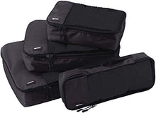 Carica l'immagine nel visualizzatore di Gallery, AmazonBasics ZH1509009, Set da 4 cubi Piccola, Media, Grande, Sottile, Nero