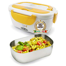 Carica l'immagine nel visualizzatore di Gallery, SPICE Amarillo inox Scaldavivande portatile Lunch Box con vaschetta 1,5 L - Ilgrandebazar