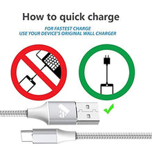 Carica l'immagine nel visualizzatore di Gallery, Cavo USB C 2Pezzi 2M Tipo C Nylon Intrecciato Carica...