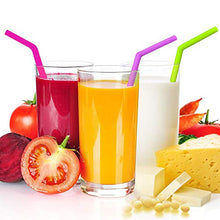 Carica l'immagine nel visualizzatore di Gallery, Silicone Cannucce Riutilizzabile Colorato Cannuccia Ecologico Senza BPA...
