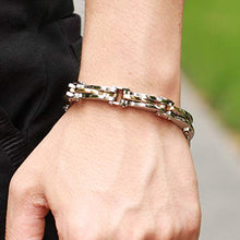 Carica l'immagine nel visualizzatore di Gallery, Keybella Bracciale Braccialetto per Uomo Catena in Argentooro - Ilgrandebazar