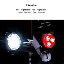 Carica l'immagine nel visualizzatore di Gallery, AMANKA Luci per Bicicletta, Set Luce Bici LED Light con 5V/2A...