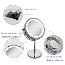 Carica l'immagine nel visualizzatore di Gallery, Lighted Makeup Mirror，NOTENS Double-Sided 1x/10x Magnifying 18 LED Il Giro - Ilgrandebazar