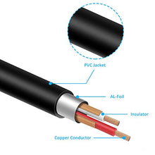 Carica l'immagine nel visualizzatore di Gallery, J&amp;D 2x 6,35 mm a 2RCA Cavo, RCA Cable Oro-Placcato [Copper Shell] [Robusto]...