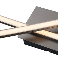 Carica l'immagine nel visualizzatore di Gallery, Plafoniera LED da soffitto, integrati luce calda 3000K, 1200Lm, lungo...