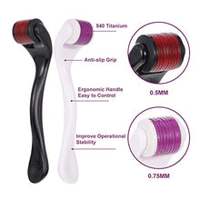 Carica l'immagine nel visualizzatore di Gallery, Hellomagic - Confezione da 4 micro rulli in titanio per viso e corpo, 0,5... - Ilgrandebazar