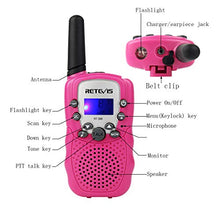Carica l'immagine nel visualizzatore di Gallery, Retevis RT388 Walkie Talkie Bambini Ricaricabili 8 Canali PMR446 Rosa