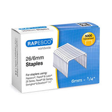 Carica l'immagine nel visualizzatore di Gallery, Rapesco S11662Z3 Punti, 5000 Pezzi, 26/6 mm - Ilgrandebazar