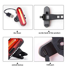 Carica l'immagine nel visualizzatore di Gallery, OUNDEAL Luce Posteriore Bicicletta, per Bicicletta USB Ricaricabile,...