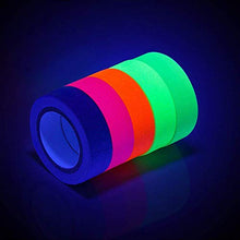 Carica l'immagine nel visualizzatore di Gallery, Nastro in tessuto Gaffer fluorescente, Konesky 6pcs nastro fluorescente... - Ilgrandebazar