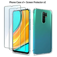 Carica l'immagine nel visualizzatore di Gallery, QHOHQ Cover per Xiaomi Redmi 9 con 2 Pezzi Pellicola 9
