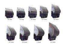 Carica l'immagine nel visualizzatore di Gallery, Masterclip Professionale toletta Confezione da 9 Metallo Clipper Comb Guide