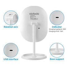 Carica l'immagine nel visualizzatore di Gallery, Aidodo specchio da trucco con luci a LED, portatile e ricaricabile USB...