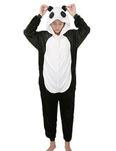 Carica l'immagine nel visualizzatore di Gallery, Très Chic Mailanda Pigiama Animale M per altezza 158-168cm, Nero Panda - Ilgrandebazar