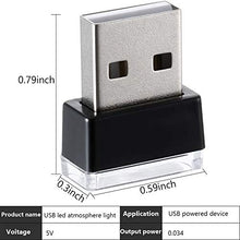 Carica l'immagine nel visualizzatore di Gallery, 7 Pezzi Usb Luci a Led per Auto Monocromatica, Collegato 5V Mini per...