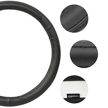 Carica l'immagine nel visualizzatore di Gallery, AmazonBasics - Coprivolante in finta pelle, 38 cm, nero Nero - Ilgrandebazar
