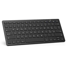 Carica l'immagine nel visualizzatore di Gallery, OMOTON Tastiera Bluetooth per Android, Compatibile con Samsung o Huawei Nera