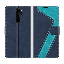 Carica l'immagine nel visualizzatore di Gallery, MOBESV Custodia Xiaomi Redmi Note 8 PRO, Cover a Libro Blu/Aqua - Ilgrandebazar