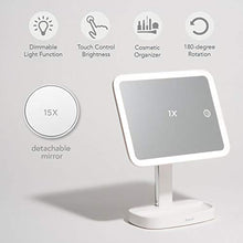 Carica l'immagine nel visualizzatore di Gallery, Fancii Specchio per Trucco Illuminato a LED con 3 Toni Cromatici Regolabili,... - Ilgrandebazar