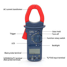 Carica l'immagine nel visualizzatore di Gallery, POWERAXIS Tester Digitale Professionale Multimetri 2000 Contatore Clamp...