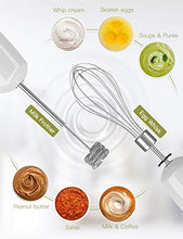 Carica l'immagine nel visualizzatore di Gallery, homgeek Frullatore ad Immersione 1000W, 5 in 1 Frusta, Mixer a...