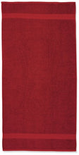 Carica l'immagine nel visualizzatore di Gallery, AmazonBasics - Set di 2 asciugamani da bagno che non sbiadiscono, Rosso - Ilgrandebazar