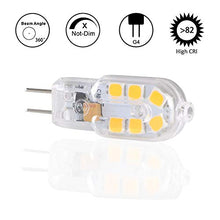 Carica l'immagine nel visualizzatore di Gallery, Vicloon G4 LED Lampadina, 6 Pezzi 1.8W AC/DC12-24V Lampadina Trasparente