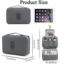 Carica l'immagine nel visualizzatore di Gallery, Beauty Case da Viaggio, Boic Borsa per Toilette Uomo e Donna, Trousse Nero - Ilgrandebazar