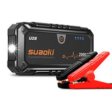 Carica l'immagine nel visualizzatore di Gallery, Suaoki U28 2000A Picco Avviatore di Emergenza Auto, con USB, Torcia a LED - Ilgrandebazar