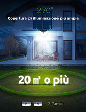 Carica l'immagine nel visualizzatore di Gallery, 300 LED Luci Solari Esterno,【Nuovo design nel 2020】Luce Solare con 2 Pezzi