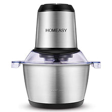 Carica l'immagine nel visualizzatore di Gallery, Tritatutto Elettrico, homeasy 2L Frullatore Multifunzionale con Ciotola in