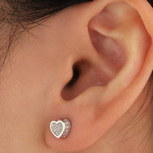 Carica l'immagine nel visualizzatore di Gallery, EME - Orecchini a perno da donna in argento Sterling 925, con Oro Rosa - Ilgrandebazar