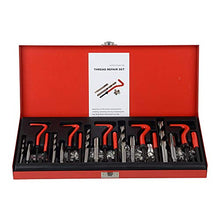 Carica l'immagine nel visualizzatore di Gallery, KKmoon - Kit di riparazione filettature 131 pezzi M5 M6 M8 M10 M12 rosso